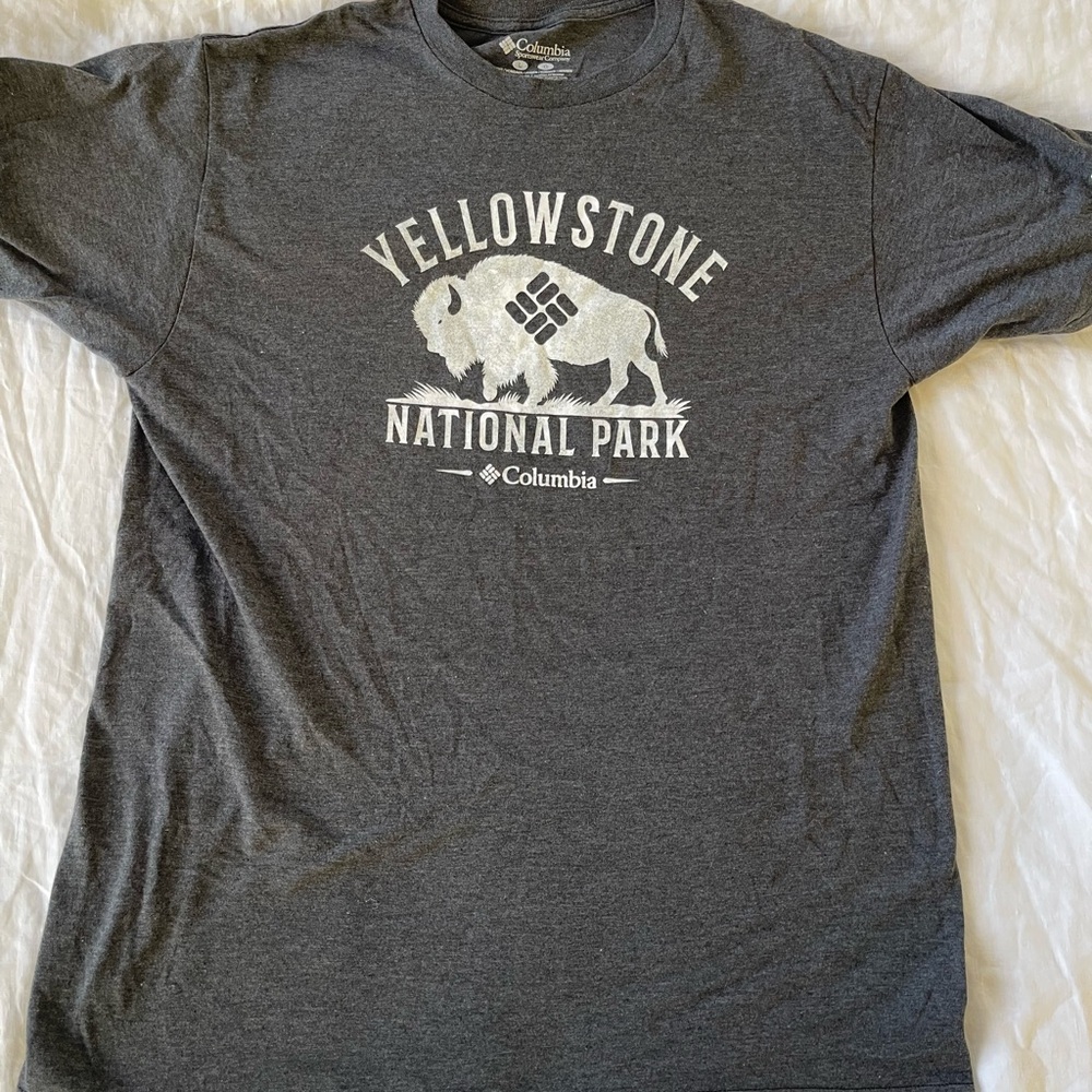 Men’s Columbia Charcoal Yellowstone Bison Tee